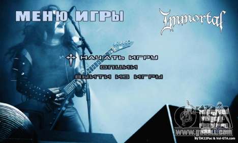 Metal Menu - Immortal (Live) for GTA San Andreas