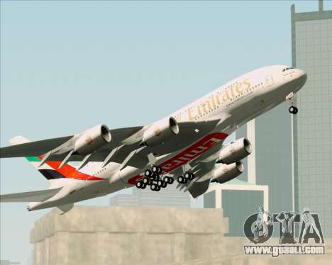 Airbus A380-841 Emirates for GTA San Andreas