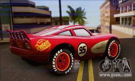 Lightning McQueen Radiator Springs for GTA San Andreas