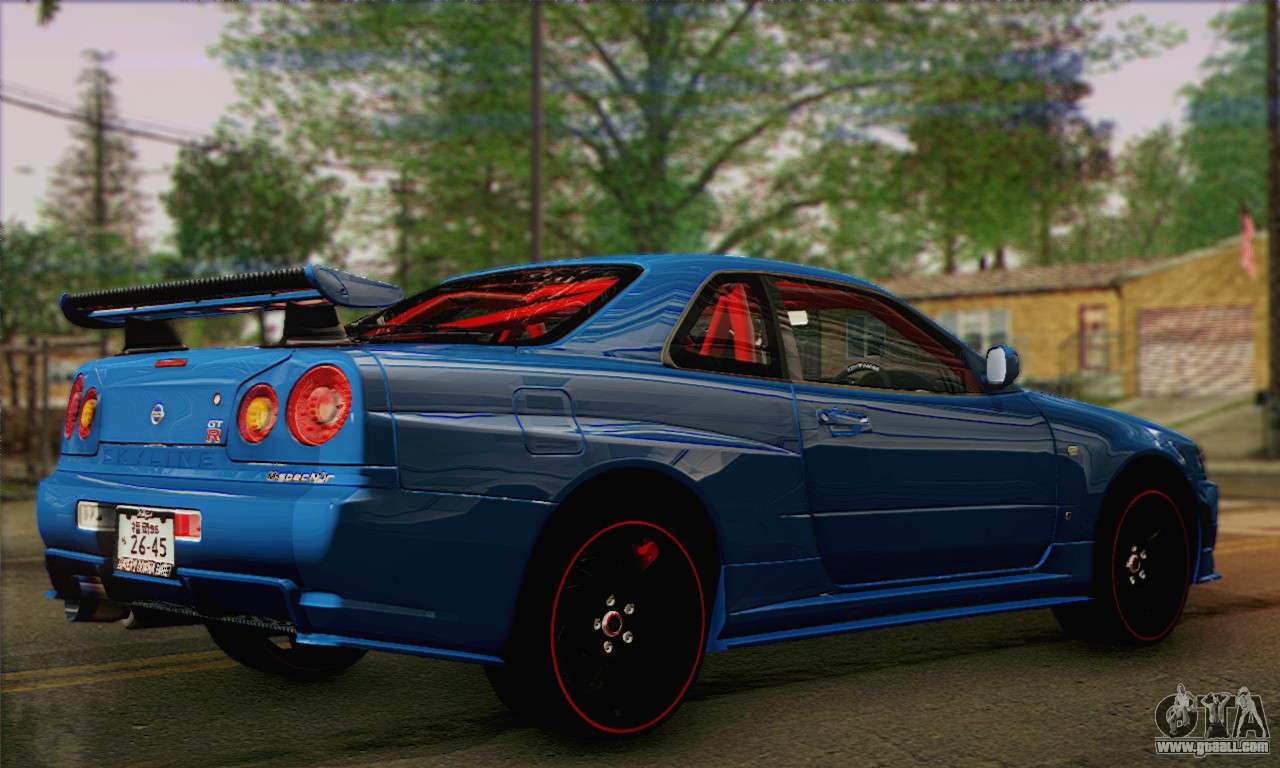 Nissan Skyline Gtr34 For Gta San Andreas