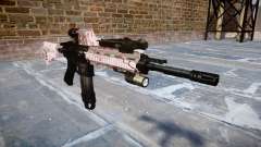 Automatic rifle Colt M4A1 cherry blososm for GTA 4