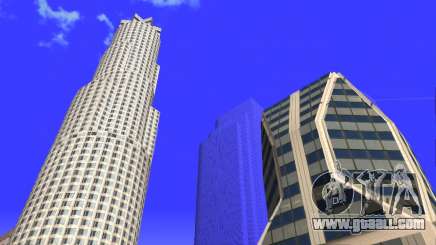 HD texture four skyscrapers in Los Santos for GTA San Andreas