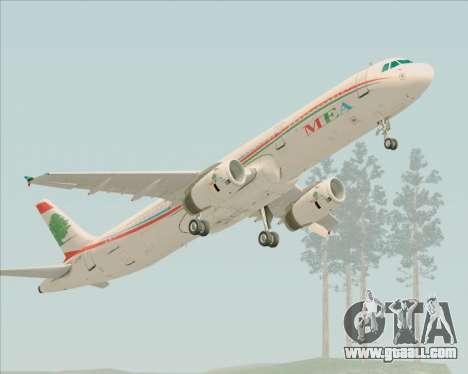 Airbus A321-200 Middle East Airlines (MEA) for GTA San Andreas