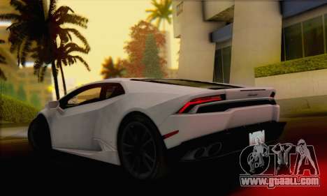 Lamborghini Huracan 2014 for GTA San Andreas