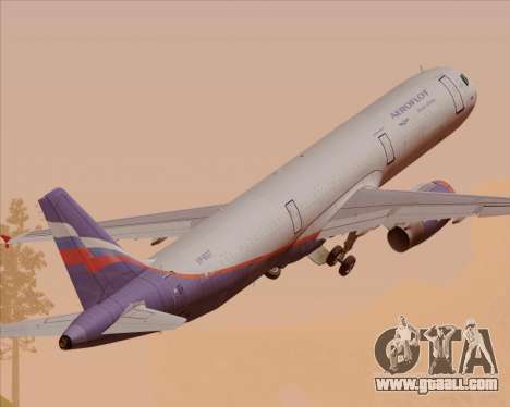 Airbus A321-200 Aeroflot - Russian Airlines for GTA San Andreas
