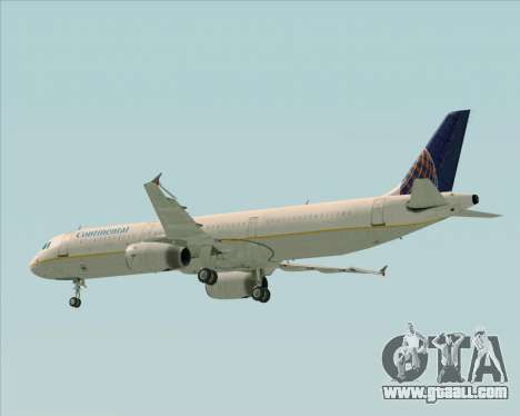 Airbus A321-200 Continental Airlines for GTA San Andreas