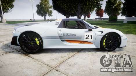 Porsche 918 Spyder 2014 Weissach for GTA 4