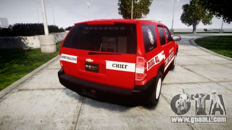 Chevrolet Tahoe Fire Chief [ELS] for GTA 4