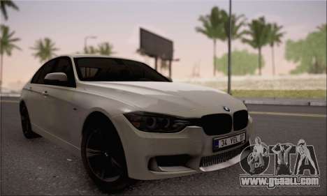 BMW F30 320d for GTA San Andreas