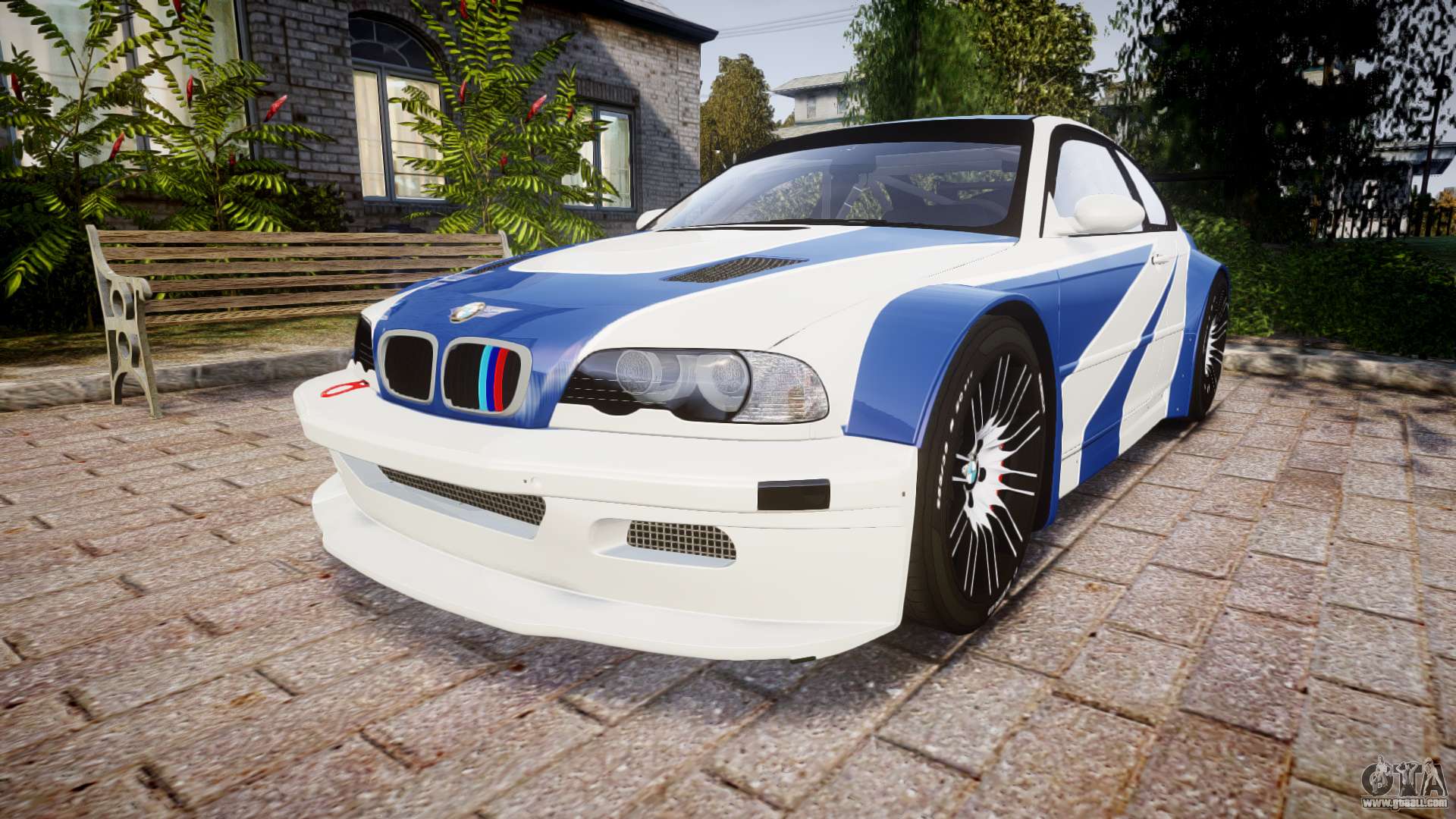 BMW M3 E46 GTR Most Wanted plate NFS Carbon for GTA 4