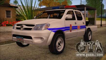 Toyota HiLux Philippine Police Car 2010 for GTA San Andreas