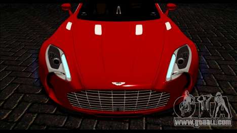Aston Martin One-77 Black Beige for GTA San Andreas