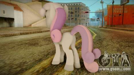 Sweetiebelle from My Little Pony for GTA San Andreas