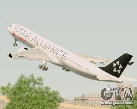 Airbus A330-300 Air Canada Star Alliance Livery for GTA San Andreas