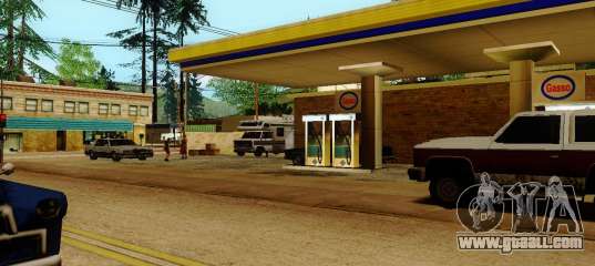 Download Busy gas station in Los Santos V 2.0 for GTA San Andreas