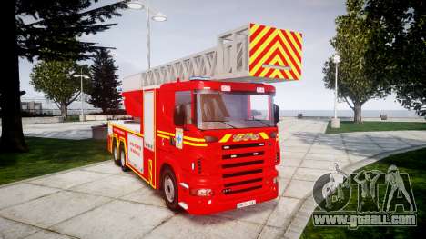 Scania R580 Marseille Fireladder [ELS] for GTA 4