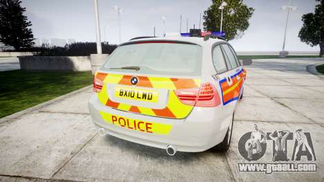 BMW 325d E91 2010 Metropolitan Police [ELS] for GTA 4