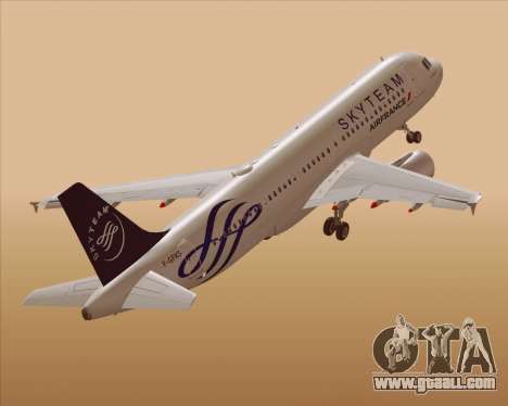 Airbus A320-200 Air France Skyteam Livery for GTA San Andreas