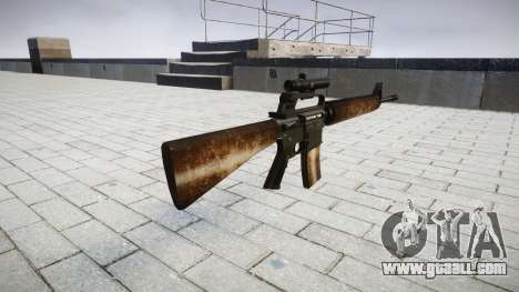 The M16A2 rifle [optical] dusty for GTA 4