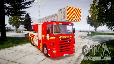 Scania R580 Marseille Fireladder [ELS] for GTA 4