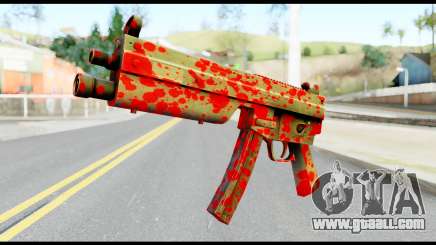 MP5 with Blood for GTA San Andreas