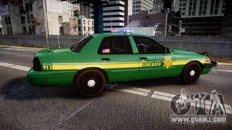 Ford Crown Victoria Sheriff [ELS] green for GTA 4