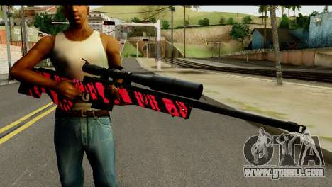 Red Tiger Sniper Rifle for GTA San Andreas