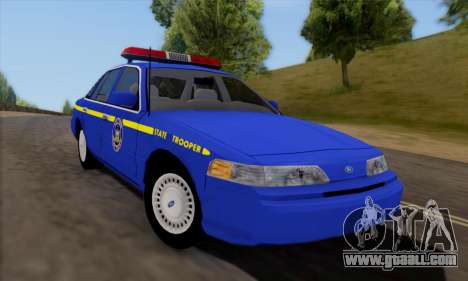 Ford Crown Victoria 1992 State Patrol for GTA San Andreas