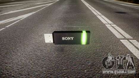 USB flash drive Sony green for GTA 4
