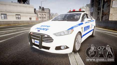 Ford Fusion 2014 NYPD [ELS] for GTA 4