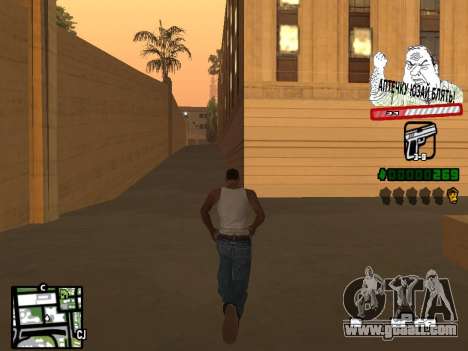 C-HUD for Ghetto for GTA San Andreas