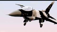 F-16 Aggressor Squadron Alaska Black Camo for GTA San Andreas