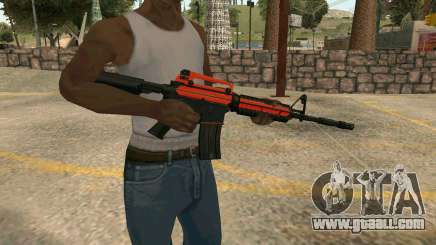 Orange M4A1 for GTA San Andreas