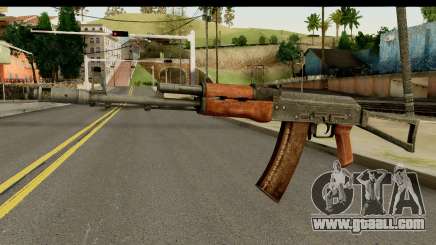 AKS-74 Dark Wood for GTA San Andreas