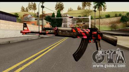 Red Tiger AK47 for GTA San Andreas