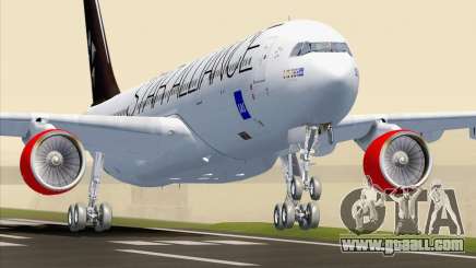 Airbus A330-300 SAS Star Alliance Livery for GTA San Andreas
