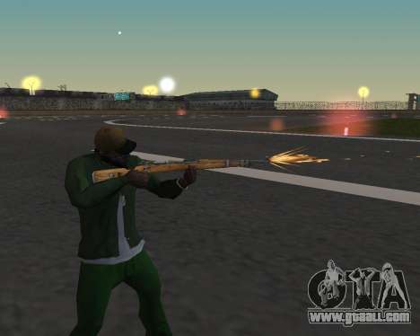 Beautiful shots from weapons for GTA San Andreas