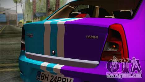 Dacia Logan Purple-Blue for GTA San Andreas