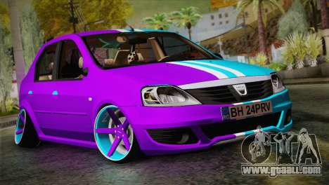 Dacia Logan Purple-Blue for GTA San Andreas