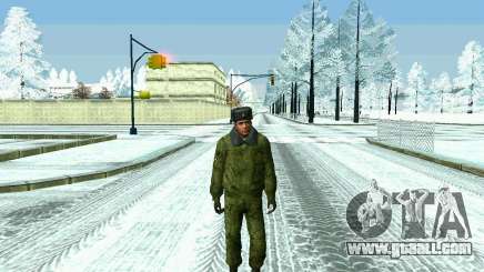Pak military of the Russian Federation in the winter uniforms for GTA San Andreas