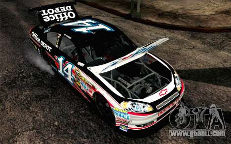 NASCAR Chevrolet Impala 2012 Plate Track for GTA San Andreas