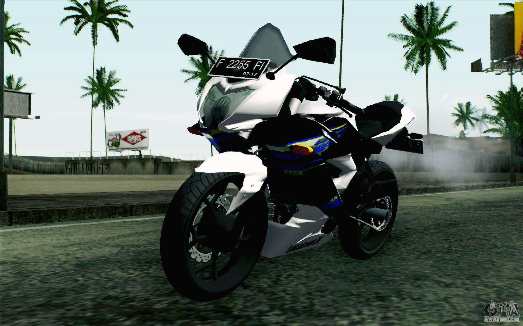Kawasaki Ninja 250RR Mono White for GTA San Andreas