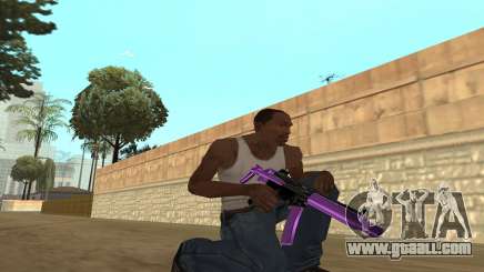 Purple Weapon Pack by Cr1meful for GTA San Andreas