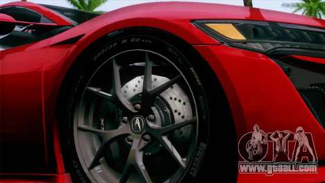Acura NSX 2016 v1.0 JAP Plate for GTA San Andreas