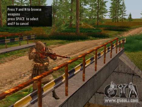 Soviet Sniper for GTA San Andreas