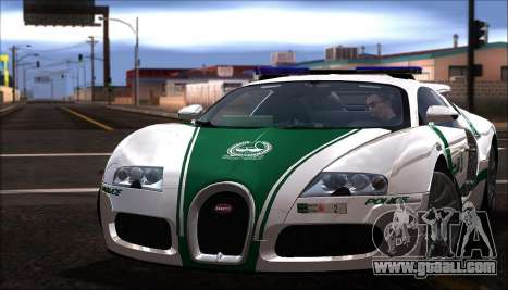 Bugatti Veyron 16.4 Dubai Police 2009 for GTA San Andreas