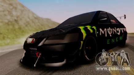 Mitsubishi Lancer Evo IX Monster Energy for GTA San Andreas