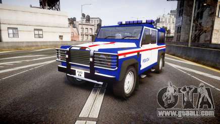 Land Rover Defender Policia PSP [ELS] for GTA 4
