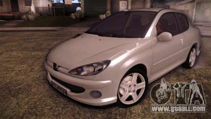Peugeot 206 SD Coupe for GTA San Andreas