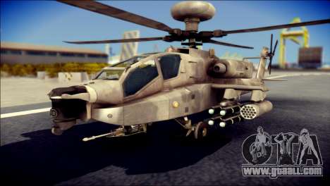 AH64 Apache MOHW for GTA San Andreas